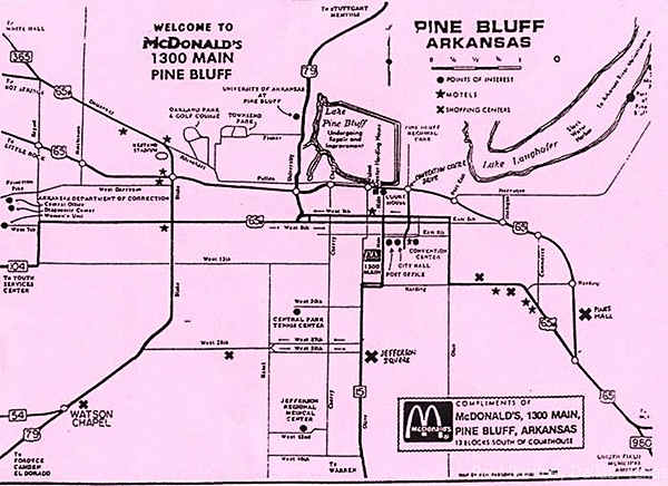 1989 Pine Bluff map